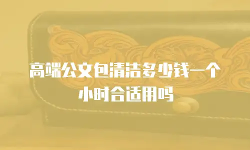 高端公文包清洁多少钱一个小时合适用吗