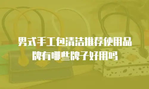 男式手工包清洁推荐使用品牌有哪些牌子好用吗