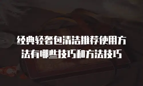 经典轻奢包清洁推荐使用方法有哪些技巧和方法技巧