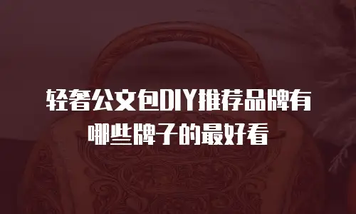 轻奢公文包DIY推荐品牌有哪些牌子的最好看