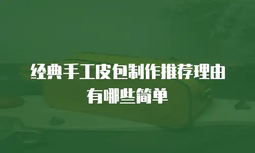 经典手工皮包制作推荐理由有哪些简单