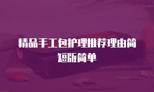 精品手工包护理推荐理由简短版简单
