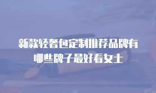 新款轻奢包定制推荐品牌有哪些牌子最好看女士