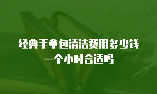 经典手拿包清洁费用多少钱一个小时合适吗