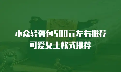 小众轻奢包500元左右推荐可爱女士款式推荐
