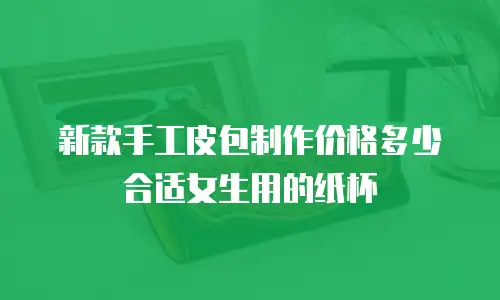新款手工皮包制作价格多少合适女生用的纸杯