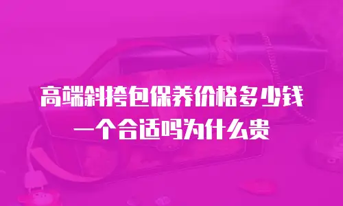 高端斜挎包保养价格多少钱一个合适吗为什么贵