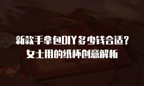 新款手拿包DIY多少钱合适？女士用的纸杯创意解析