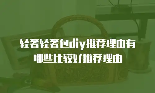 轻奢轻奢包diy推荐理由有哪些比较好推荐理由