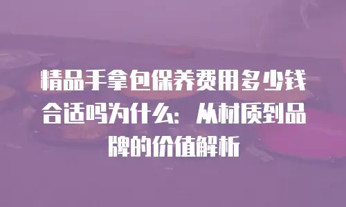 精品手拿包保养费用多少钱合适吗为什么：从材质到品牌的价值解析