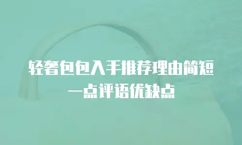 轻奢包包入手推荐理由简短一点评语优缺点