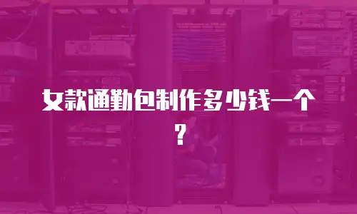 女款通勤包制作多少钱一个？