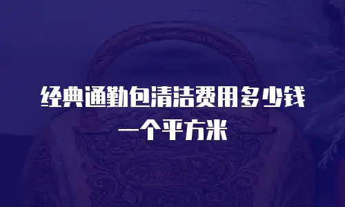 经典通勤包清洁费用多少钱一个平方米