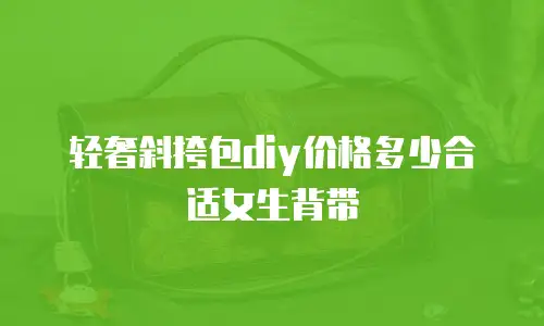 轻奢斜挎包diy价格多少合适女生背带