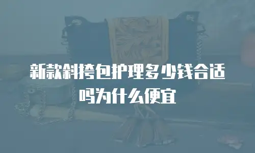 新款斜挎包护理多少钱合适吗为什么便宜