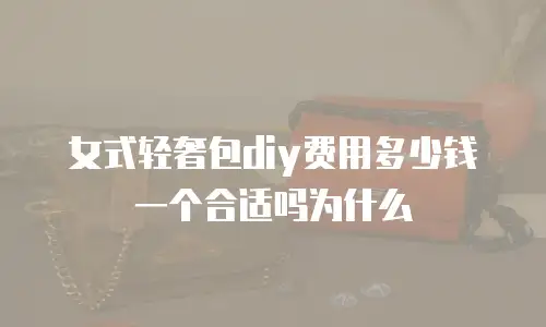 女式轻奢包diy费用多少钱一个合适吗为什么