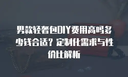 男款轻奢包DIY费用高吗多少钱合适？定制化需求与性价比解析
