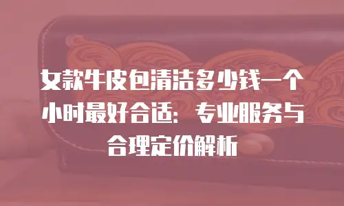 女款牛皮包清洁多少钱一个小时最好合适：专业服务与合理定价解析