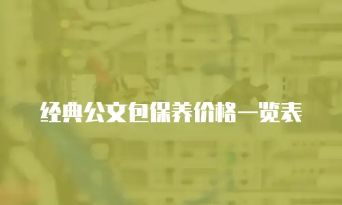 经典公文包保养价格一览表
