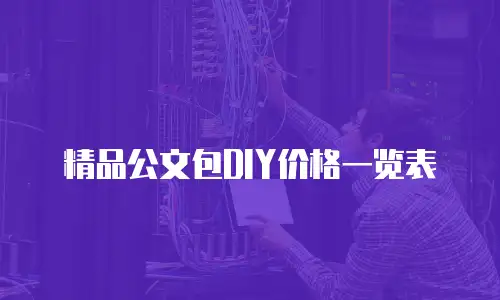 精品公文包DIY价格一览表