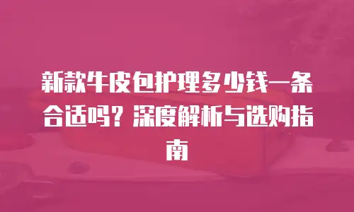 新款牛皮包护理多少钱一条合适吗？深度解析与选购指南