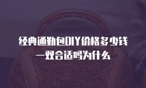 经典通勤包DIY价格多少钱一双合适吗为什么