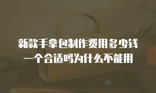 新款手拿包制作费用多少钱一个合适吗为什么不能用