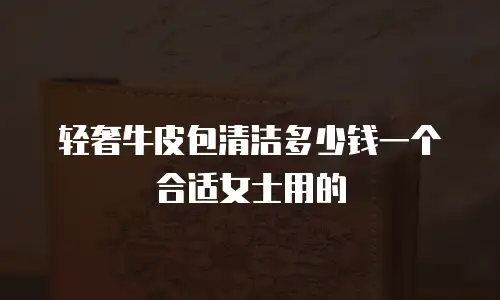 轻奢牛皮包清洁多少钱一个合适女士用的