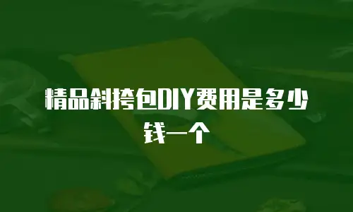 精品斜挎包DIY费用是多少钱一个