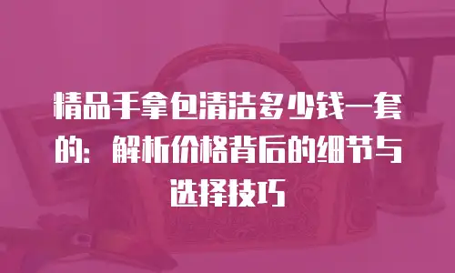 精品手拿包清洁多少钱一套的：解析价格背后的细节与选择技巧
