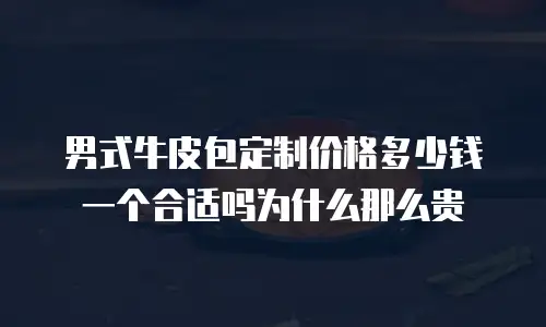 男式牛皮包定制价格多少钱一个合适吗为什么那么贵