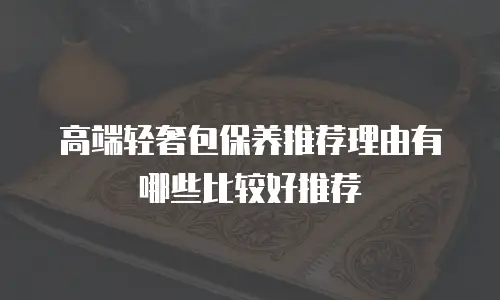 高端轻奢包保养推荐理由有哪些比较好推荐