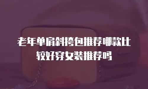 老年单肩斜挎包推荐哪款比较好穿女装推荐吗