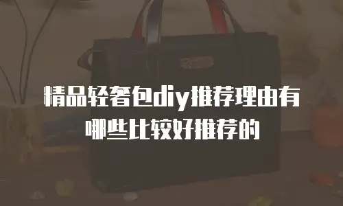 精品轻奢包diy推荐理由有哪些比较好推荐的