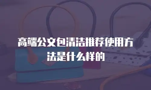 高端公文包清洁推荐使用方法是什么样的