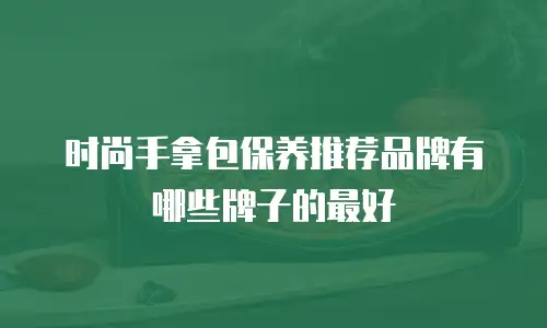时尚手拿包保养推荐品牌有哪些牌子的最好
