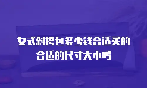 女式斜挎包多少钱合适买的合适的尺寸大小吗
