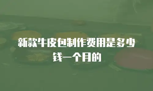 新款牛皮包制作费用是多少钱一个月的