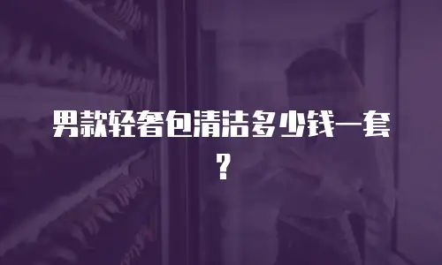 男款轻奢包清洁多少钱一套？