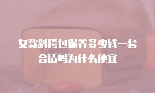 女款斜挎包保养多少钱一套合适吗为什么便宜