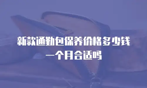 新款通勤包保养价格多少钱一个月合适吗