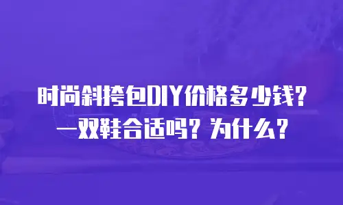 时尚斜挎包DIY价格多少钱？一双鞋合适吗？为什么？