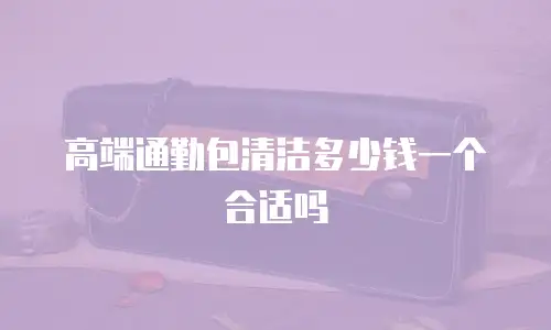 高端通勤包清洁多少钱一个合适吗