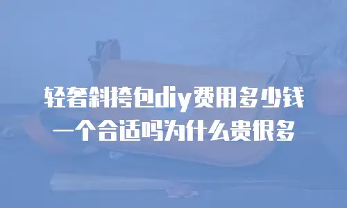 轻奢斜挎包diy费用多少钱一个合适吗为什么贵很多