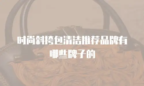 时尚斜挎包清洁推荐品牌有哪些牌子的