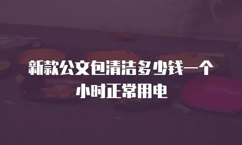 新款公文包清洁多少钱一个小时正常用电