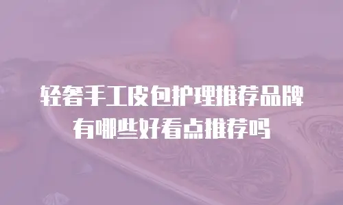 轻奢手工皮包护理推荐品牌有哪些好看点推荐吗