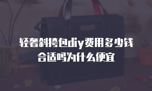 轻奢斜挎包diy费用多少钱合适吗为什么便宜
