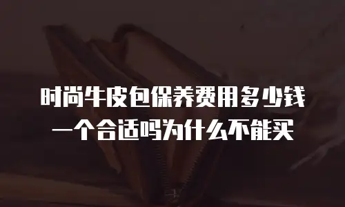 时尚牛皮包保养费用多少钱一个合适吗为什么不能买