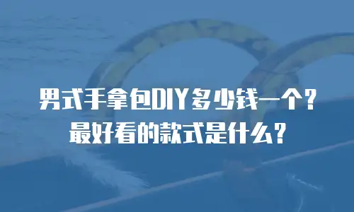 男式手拿包DIY多少钱一个？最好看的款式是什么？